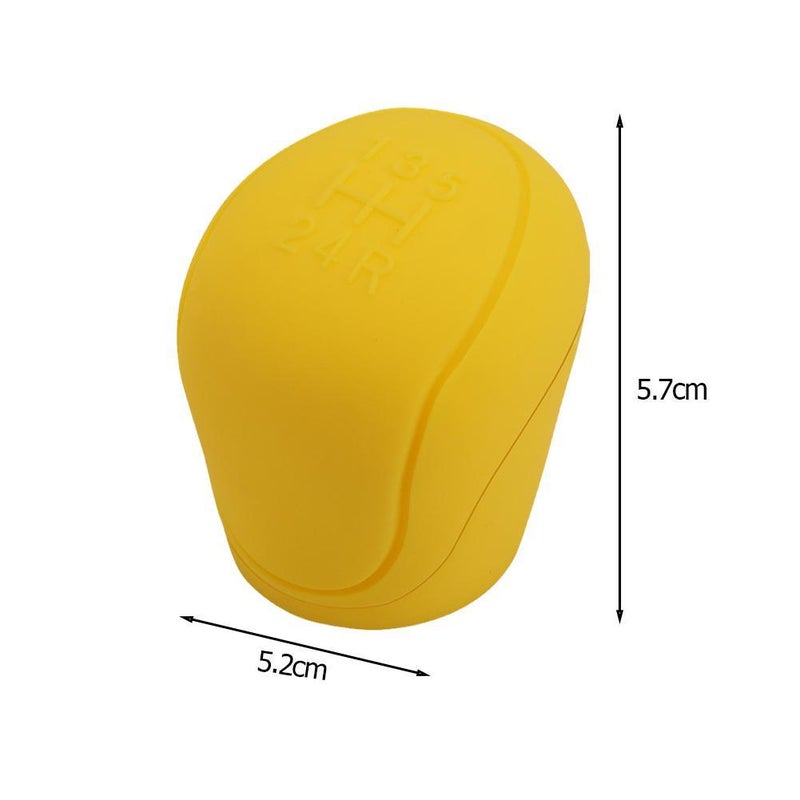 Car Gear Stick Shift Cover,Universal Car Shift Knob Cover, Upgr Silicone Gear Stick Cover Head for Manual Automatic Car Gear Shift Knob Parts,Slip-resistant&Easy to Clean (red) (1pcs) - Image 4